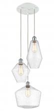  113B-3P-WPC-G654-MU - Cindyrella 3 Light 14 inch Multi-Pendant