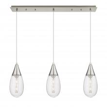  123-450-1P-SN-G450-6SCL - Malone - 3 Light - 38 inch - Brushed Satin Nickel - Linear Pendant