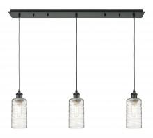  123B-3P-BK-G434-7DE - Crown Point - 3 Light - 37 inch - Matte Black - Linear Pendant