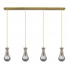  124-451-1P-BB-G451-5SM - Owego - 4 Light - 49 inch - Brushed Brass - Linear Pendant