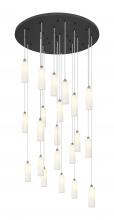  148BK-B-21P-SN-G434-12WH - Crown Point - 21 Light - 48 inch - Brushed Satin Nickel - Multi Pendant