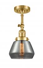  201F-SG-G173-LED - Fulton - 1 Light - 7 inch - Satin Gold - Semi-Flush Mount