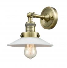  203-AB-G1 - Halophane - 1 Light - 9 inch - Antique Brass - Sconce