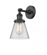  203-BK-G62 - Cone - 1 Light - 6 inch - Matte Black - Sconce