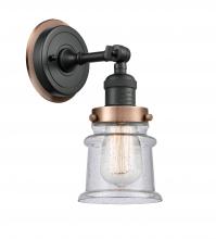  203BK-BPAC-HRAC-G184S - Canton - 1 Light - 5 inch - Matte Black - Sconce