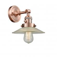  203SW-AC-G2-LED - Halophane - 1 Light - 9 inch - Antique Copper - Sconce