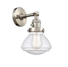  203SW-SN-G324-LED - Olean - 1 Light - 7 inch - Brushed Satin Nickel - Sconce