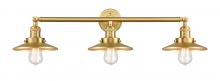  205-SG-M4-LED - Railroad - 3 Light - 32 inch - Satin Gold - Bath Vanity Light