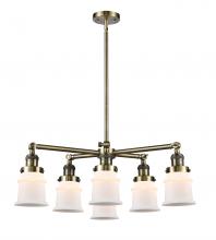  207-6CR-AB-G181S - Small Canton 6 Light Chandelier