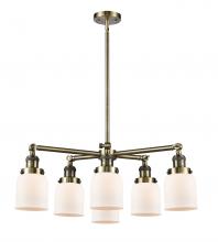  207-6CR-AB-G51 - Small Bell 6 Light Chandelier