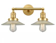 Innovation Lighting 208-SG-G2-LED - Halophane - 2 Light - 18 inch - Satin Gold - Adjustable Bath Vanity Light