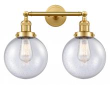  208-SG-G204-8-LED - Beacon - 2 Light - 19 inch - Satin Gold - Bath Vanity Light