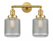  208-SG-G262-LED - Stanton - 2 Light - 16 inch - Satin Gold - Bath Vanity Light