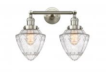 Innovation Lighting 208-SN-G664-7-LED - Bullet - 2 Light - 18 inch - Brushed Satin Nickel - Adjustable Bath Vanity Light