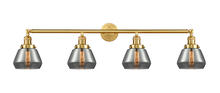  215-SG-G173-LED - Fulton - 4 Light - 43 inch - Satin Gold - Bath Vanity Light