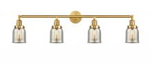 Innovation Lighting 215-SG-G58-LED - Bell - 4 Light - 43 inch - Satin Gold - Adjustable Bath Vanity Light