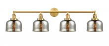 Innovation Lighting 215-SG-G78-LED - Bell - 4 Light - 45 inch - Satin Gold - Adjustable Bath Vanity Light