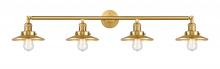 Innovation Lighting 215-SG-M4-LED - Railroad - 4 Light - 44 inch - Satin Gold - Adjustable Bath Vanity Light