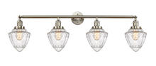 Innovation Lighting 215-SN-G664-7-LED - Bullet - 4 Light - 46 inch - Brushed Satin Nickel - Adjustable Bath Vanity Light