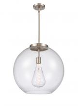  221-1S-SN-G124-18-LED - Athens - 1 Light - 18 inch - Brushed Satin Nickel - Cord hung - Pendant