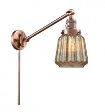  237-AC-G146-LED - Chatham - 1 Light - 8 inch - Antique Copper - Swing Arm