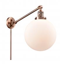  237-AC-G201-10-LED - Beacon - 1 Light - 10 inch - Antique Copper - Swing Arm