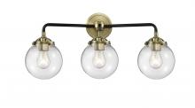  284-3W-BAB-G202-6 - Beacon - 3 Light - 24 inch - Black Antique Brass - Bath Vanity Light