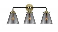  284-3W-BAB-G63-LED - Cone - 3 Light - 24 inch - Black Antique Brass - Bath Vanity Light