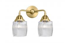  288-2W-SG-G302-LED - Colton - 2 Light - 14 inch - Satin Gold - Bath Vanity Light