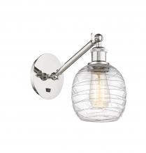  317-1W-PN-G1013-LED - Belfast - 1 Light - 6 inch - Polished Nickel - Sconce