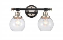 Innovation Lighting 340-2W-BPN-G3404-6-LED - Saybrook - 2 Light - 16 inch - Black Polished Nickel - Bath Vanity Light