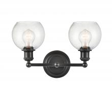 Innovation Lighting 341-2W-BK-G124-6-LED - Concord - 2 Light - 16 inch - Matte Black - Bath Vanity Light
