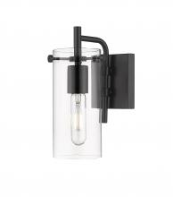 Innovation Lighting 352-1W-BK-CL-LED - Press - 1 Light - 5 inch - Matte Black - Bath Vanity Light