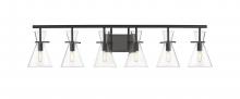 Innovation Lighting 354-6W-BK-CL-LED - Colden - 6 Light - 45 inch - Matte Black - Bath Vanity Light