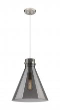  410-1PL-SN-G411-14SM - Newton Cone - 1 Light - 14 inch - Satin Nickel - Cord hung - Pendant