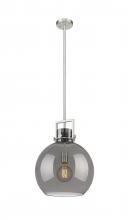  411-1SL-SN-G410-14SM - Newton Sphere - 1 Light - 14 inch - Satin Nickel - Pendant