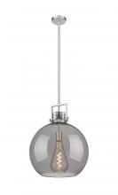  411-1SL-SN-G410-16SM - Newton Sphere - 1 Light - 16 inch - Satin Nickel - Pendant