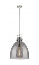  411-1SL-SN-G412-16SM - Newton Bell - 1 Light - 16 inch - Satin Nickel - Pendant