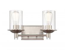 Innovation Lighting 417-2W-SN-G4174-LED - Manhattan - 2 Light - 15 inch - Satin Nickel - Bath Vanity Light
