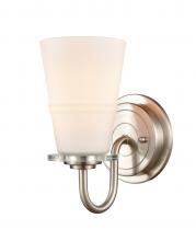 Innovation Lighting 421-1W-SN-W-LED - Scarlett - 1 Light - 5 inch - Satin Nickel - Bath Vanity Light