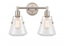Innovation Lighting 422-2W-SN-G4222-7-LED - Luna - 2 Light - 18 inch - Satin Nickel - Bath Vanity Light