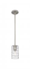  434-1S-SN-G434-7DE - Crown Point - 1 Light - 5 inch - Satin Nickel - Pendant