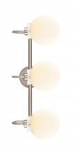 Innovation Lighting 437-3W-SN-G4371-LED - Olivia - 3 Light - 27 inch - Satin Nickel - Bath Vanity Light