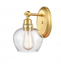 Innovation Lighting 438-1W-SG-G4384-LED - Amina - 1 Light - 7 inch - Satin Gold - Bath Vanity Light