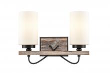 Innovation Lighting 442-2W-BK-W-LED - Paladin - 2 Light - 14 inch - Matte Black - Bath Vanity Light