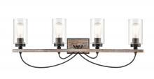 Innovation Lighting 442-4W-BK-G4424-LED - Paladin - 4 Light - 35 inch - Matte Black - Bath Vanity Light
