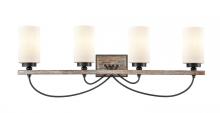 Innovation Lighting 442-4W-BK-W-LED - Paladin - 4 Light - 35 inch - Matte Black - Bath Vanity Light