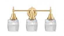 Innovation Lighting 447-3W-SG-G302-LED - Colton - 3 Light - 24 inch - Satin Gold - Bath Vanity Light
