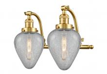 Innovation Lighting 515-2W-SG-G165-LED - Geneseo - 2 Light - 18 inch - Satin Gold - Adjustable Bath Vanity Light