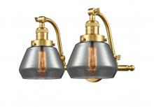 Innovation Lighting 515-2W-SG-G173-LED - Fulton - 2 Light - 18 inch - Satin Gold - Adjustable Bath Vanity Light